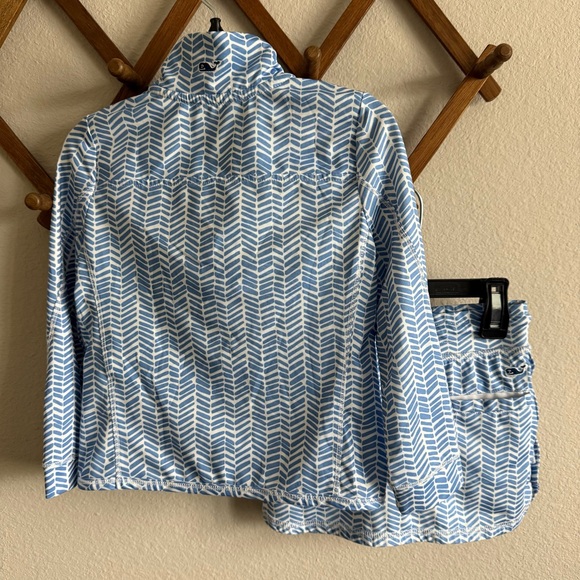 Vineyard Vines Chevron Two-Piece Swim Rashguard and Bottom Size 2T - Picture 2 of 12